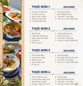 MENU CƠM ĐOÀN 2