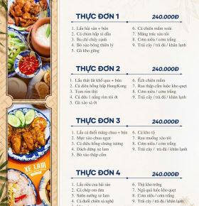 MENU CƠM ĐOÀN 4
