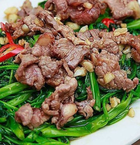 Rau Muống / Rau Lang Xào Bò 