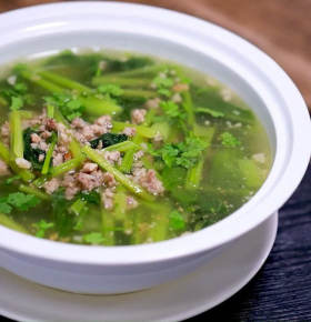 Canh Cải Thịt Bằm / Tôm Bằm 