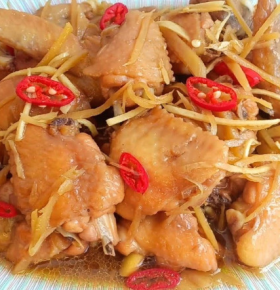Gà Ta Kho Gừng 
