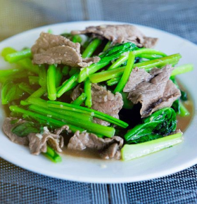 Cải Thìa / Cải Xanh Xào Bò 